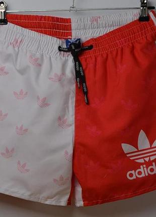Плавки adidas white-red плавальні шорти адідас шорты плавательные адидас мужские xxl, шорты