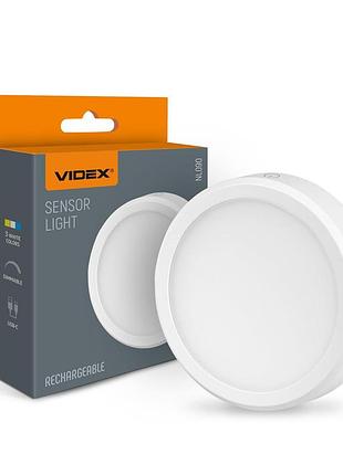 Світлодіодний світильник акумуляторний з датчиком руху videx vl-nl090w white