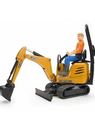 Модель bruder міні-екскаватор cat та фігуркою 1:16 (62002) 5257105