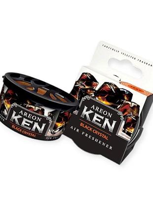 Ароматизатор на панель areon ken 35г "black crystal"