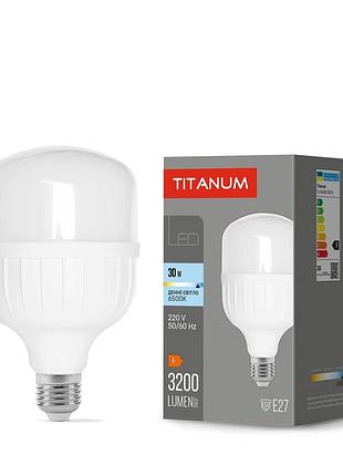 Світлодіодна лампа titanum a100 30w e27 6500к