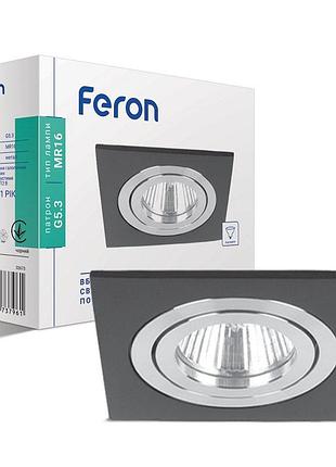 Вбудований поворотний світильник feron dl6120 під лампу чорний