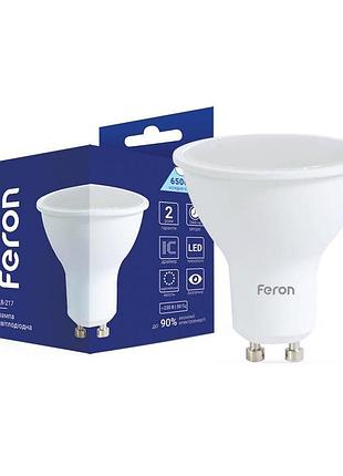 Світлодіодна лампа feron lb-217 10вт gu10 6500k