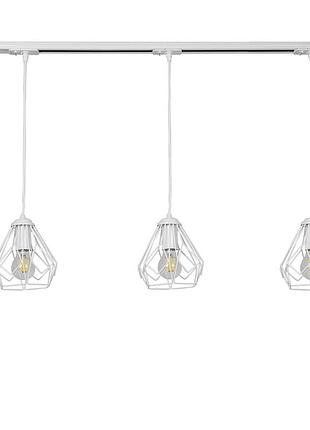 Трековий світильник на три плафони підвісний track3 bevel tp16510003 білий, atmolight