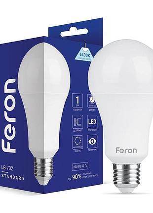 Світлодіодна лампа feron lb-702 12вт e27 6400k