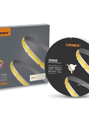 Світлодіодна стрічка videx cob dc24v 55w 5m 3000k ra80 ip20 vl-lstcb320-24113-b5)