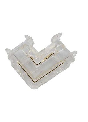 Конектор prolum для стрічки smd&cob slim 8мм 2pin кутовий - l