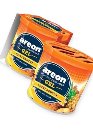 Ароматизатор на панель areon gel 80г "tutti frutti"