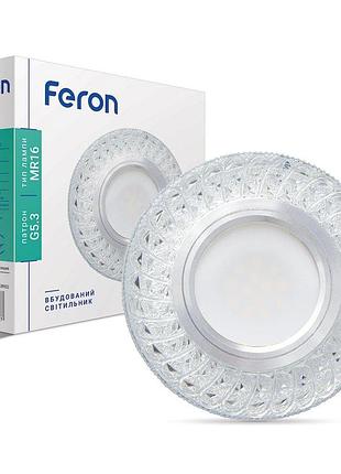 Вбудований світильник feron 7057 під лампу з підсвіткою прозорий