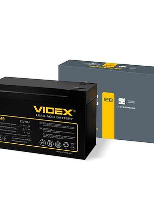 Акумулятор свинцево-кислотний videx 6fm9 12v/9ah color box 1