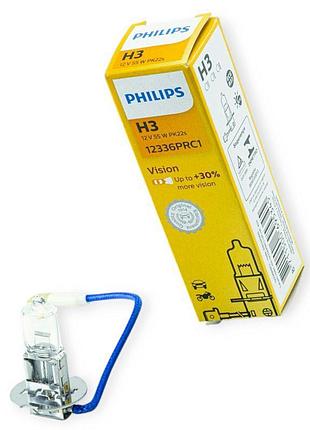 Автолампа h3 12v 55 w philips premium 30%