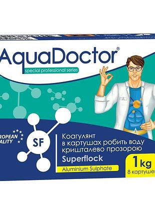 Коагулирующее средство в картушах aquadoctor superflock (коагулянт) для бассейна, 1 кг таблеток 5110469