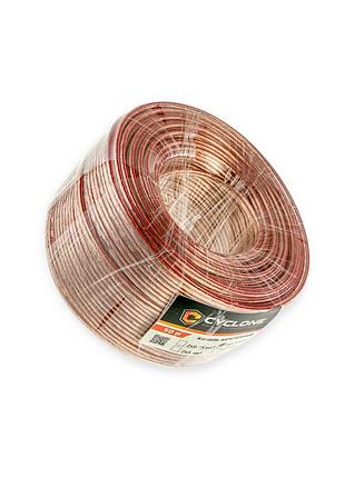 Провід акустичний 2 х 1,0 прозорий (бухта 50м) cyclone