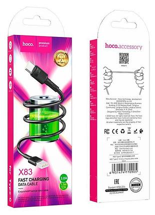 Кабель hoco type-c victory charging data cable x83 |1m, 3a| 4757608 3