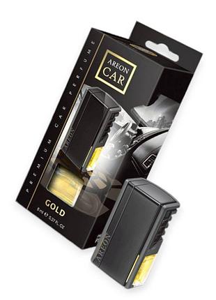 Ароматизатор на обдув жидкий 8мл areon car gold