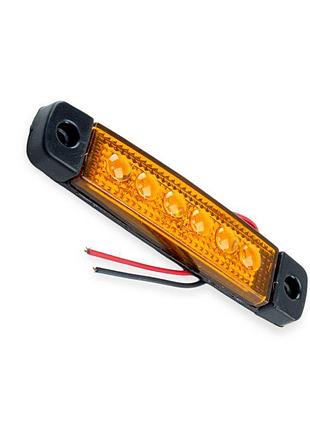 Габарит додатковий лінза 6 smd жовтий megalight