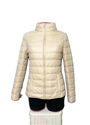 Легка стьобана куртка blue motion, розмір 34 (xs/s), бежева демісезонна