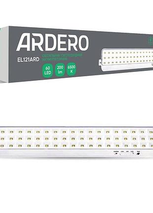 Аккумуляторный светильник ardero el121ard 4 вт 6500 к