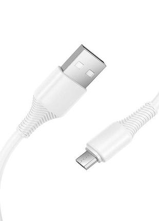 Кабель hoco x120 usb-a to micro-usb 1 м білий