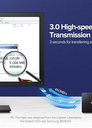 Кабель ugreen us217 0.5 м чорний 3