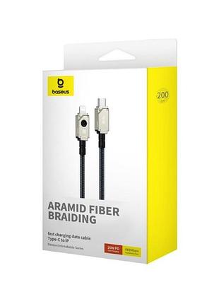 Кабель baseus unbreakable 20 w type-c 2 м білий 2