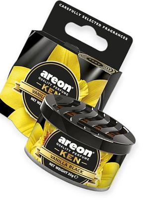 Ароматизатор на панель areon ken 35г "vanilla black"