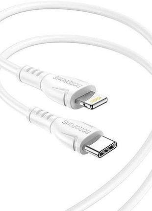 Кабель borofone bx51 triumph type-c to lightning 1 м 12 w білий
