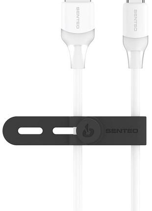 Кабель senteo sl-07 skin usb-a to type-c 1.2 м білий