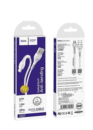 Кабель hoco x37 1 м micro-usb білий 2
