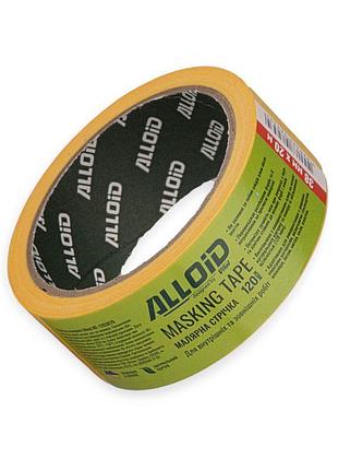 Стрічка малярська alloidl 38мм х 20м, 120мкм жовта