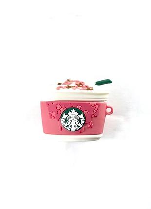 Кейс для навушників toys case для airpods pro starbucks рожевий