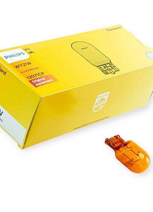Автолампа бц 12v 21w wx3х16d philips orange