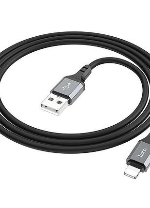 Кабель hoco x86 usb-a to lightning 1 м чорний