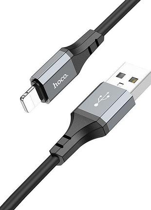 Кабель hoco x86 usb-a to lightning 1 м чорний 2
