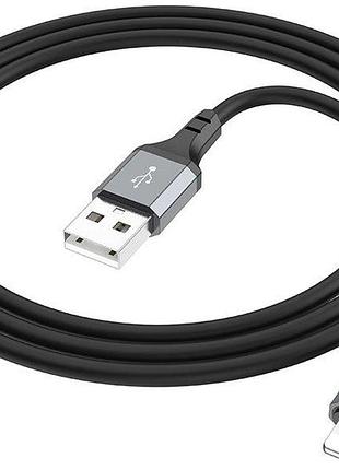 Кабель hoco x86 usb-a to lightning 1 м чорний 3
