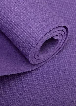 Коврик для йоги и фитнеса tk sport фиолетовый