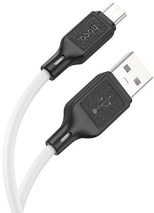 Кабель hoco x90 usb-a to micro-usb 1 м білий 2