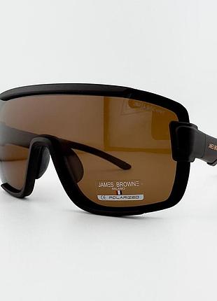 Солнцезащитные очки-маска james browne jb373 c-brm-b polarized с поляризацией, коричневые
