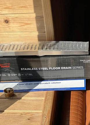 Трап-душевая решетка напольная металлическая floor drain and yln7237-40 серая