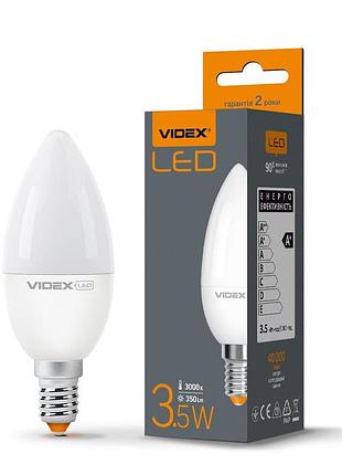 Світлодіодна лампа videx c37e 3.5w e14 3000k