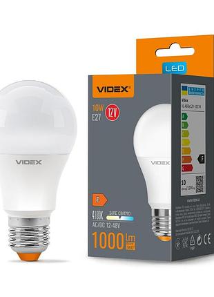 Світлодіодна лампа videx a60e 12v 10w e27 4100k