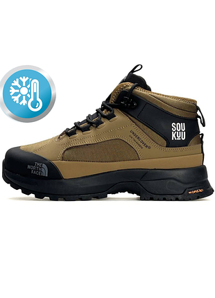 The north face x soukuu glenclyffe fur coyote black