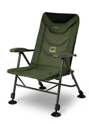Крісло коропове delphin ergocarp 150 кг — регульована спинка, підголівник memory foam, телескопічні ніжки