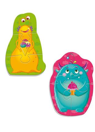 Магнитные беби пазлы "монстрики" vladi toys vt3208-31