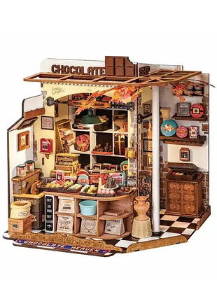 Конструктор 3d мини-домик robotime rolife henry's chocolate dg174