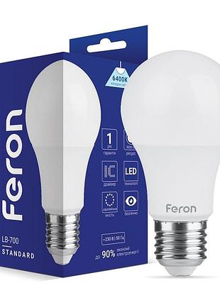 Світлодіодна лампа feron lb-700 10вт e27 6400k