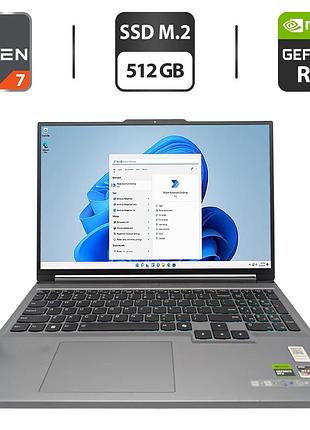 Ігровий ноутбук б-клас lenovo legion slim 5 16arp9 / 16" (2560x1600) ips / amd ryzen 7 7435hs (8 (16) ядер по 3.1 - 4.5 ghz) / 16