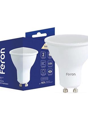 Світлодіодна лампа feron lb-217 10вт gu10 3000k