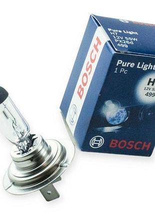 Автолампа h7 12v 55 w bosch pure light картон