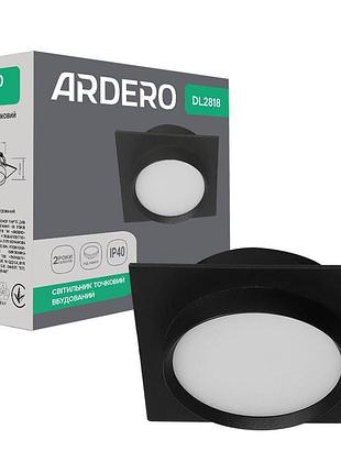 Вбудований світильник ardero dl2818 під лампу чорний
